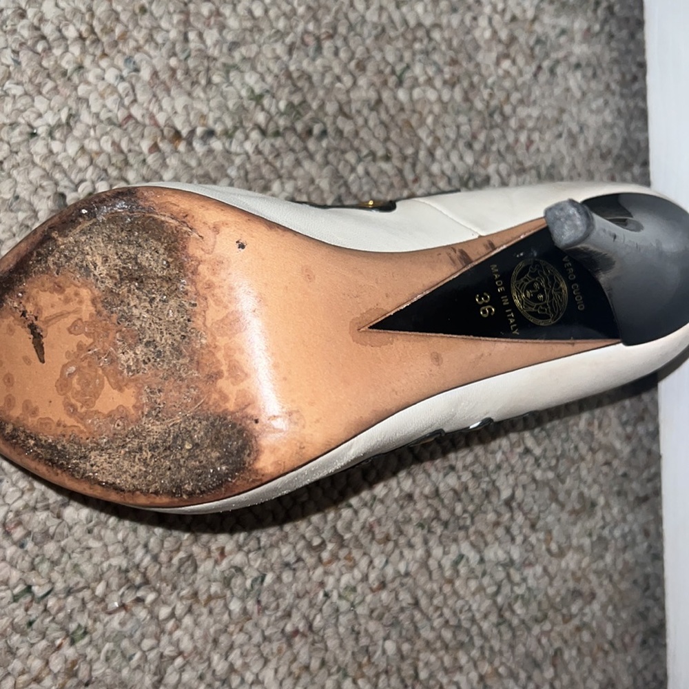 Versace Peep-Toe Pumps - Picture 10 of 11